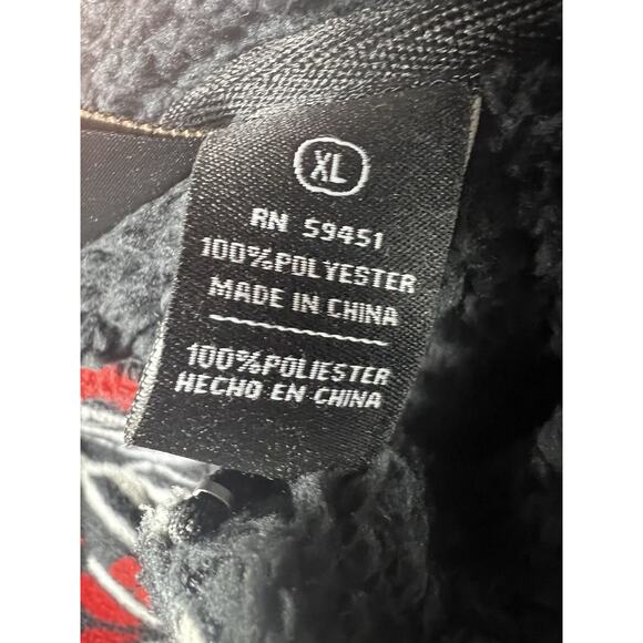 Jane Ashley Womens Multicolor Geometric Front Pockets Full Zip Vest Jacket Sz XL - Picture 7 of 11